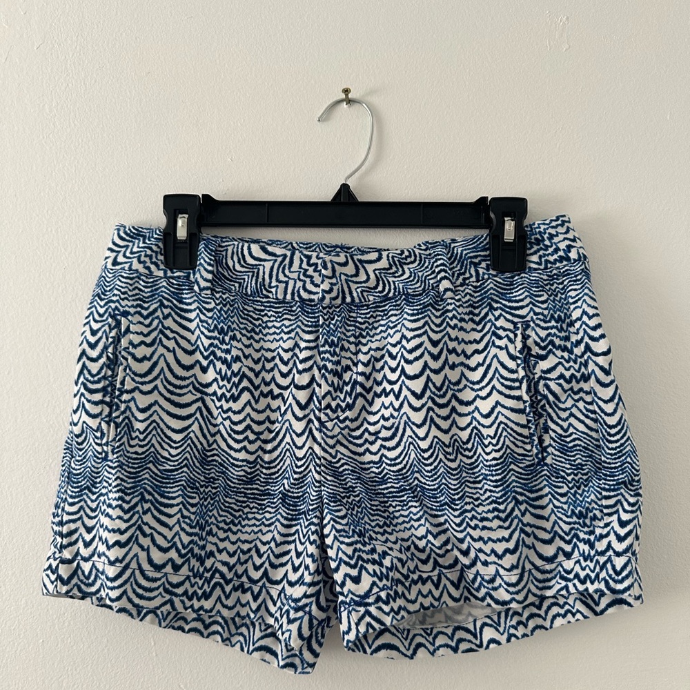 STYLUS Blue and White Bermudas Lightweight Casual Shorts